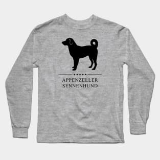 Appenzeller Sennenhund Black Silhouette Long Sleeve T-Shirt